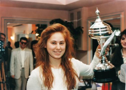 Chess grandmaster Judit Polgar is photographed July 8, 1992 in New